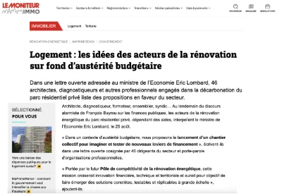 LETTRE OUVERTE